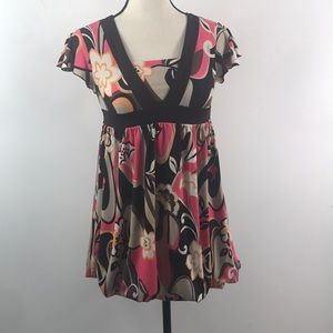 Short polyester blend dress